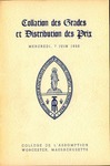 1950 Commencement Program by Assumption College