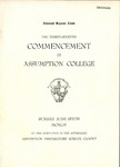 1954 Commencement Program by Assumption College