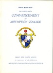 1956 Commencement Program by Assumption College