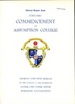 1958 Commencement Program by Assumption College