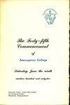 1962 Commencement Program by Assumption College