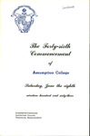 1963 Commencement Program by Assumption College