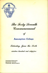 1964 Commencement Program by Assumption College