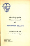 1965 Commencement Program by Assumption College