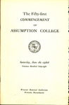 1968 Commencement Program by Assumption College