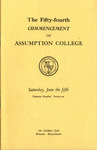 1971 Commencement Program by Assumption College