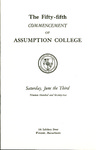 1972 Commencement Program by Assumption College