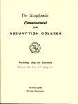 1981 Commencement Program by Assumption College