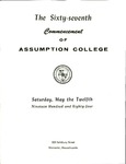 1984 Commencement Program by Assumption College