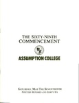 1986 Commencement Program by Assumption College