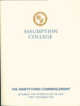 2010 Commencement Program by Assumption College