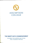 2013 Commencement Program by Assumption College