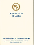 2008 Commencement Program