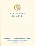 2015 Commencement Program by Assumption College