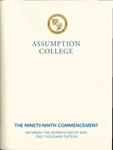 2016 Commencement Program by Assumption College