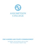 2020 Commencement Program by Assumption College