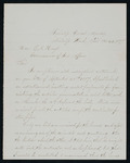 Letter to the Commissioner of Indian Affairs from Indian Agent Mallet