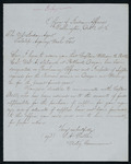 Letter to Indian Agent Mallet to Acting Commission of Indian Affairs