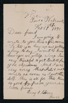 Correspondence from American Indian girl to Major Mallet