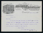 Correspondence to Major Mallet from George Turner of the U.S. Wind Engine & Pump Company Halliday Standard Wind Mills, Steam & Water Supplies