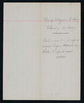 Handwritten copy telegram from Major Mallet to Secretary of the Interior