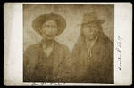 Portrait of 2 American Indian men.