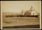 Photograph of dozens of American Indian school children
